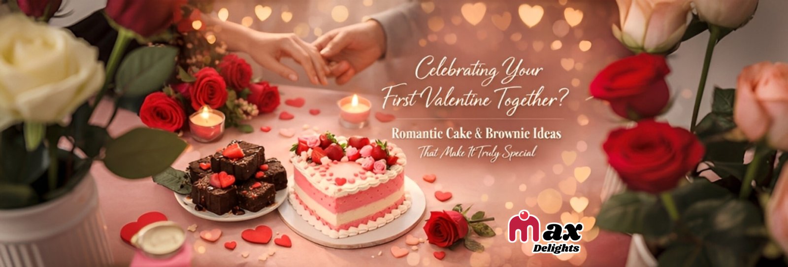 Celebrating Your First Valentine Together? Romantic Cake & Brownie Ideas That Make It Truly Special